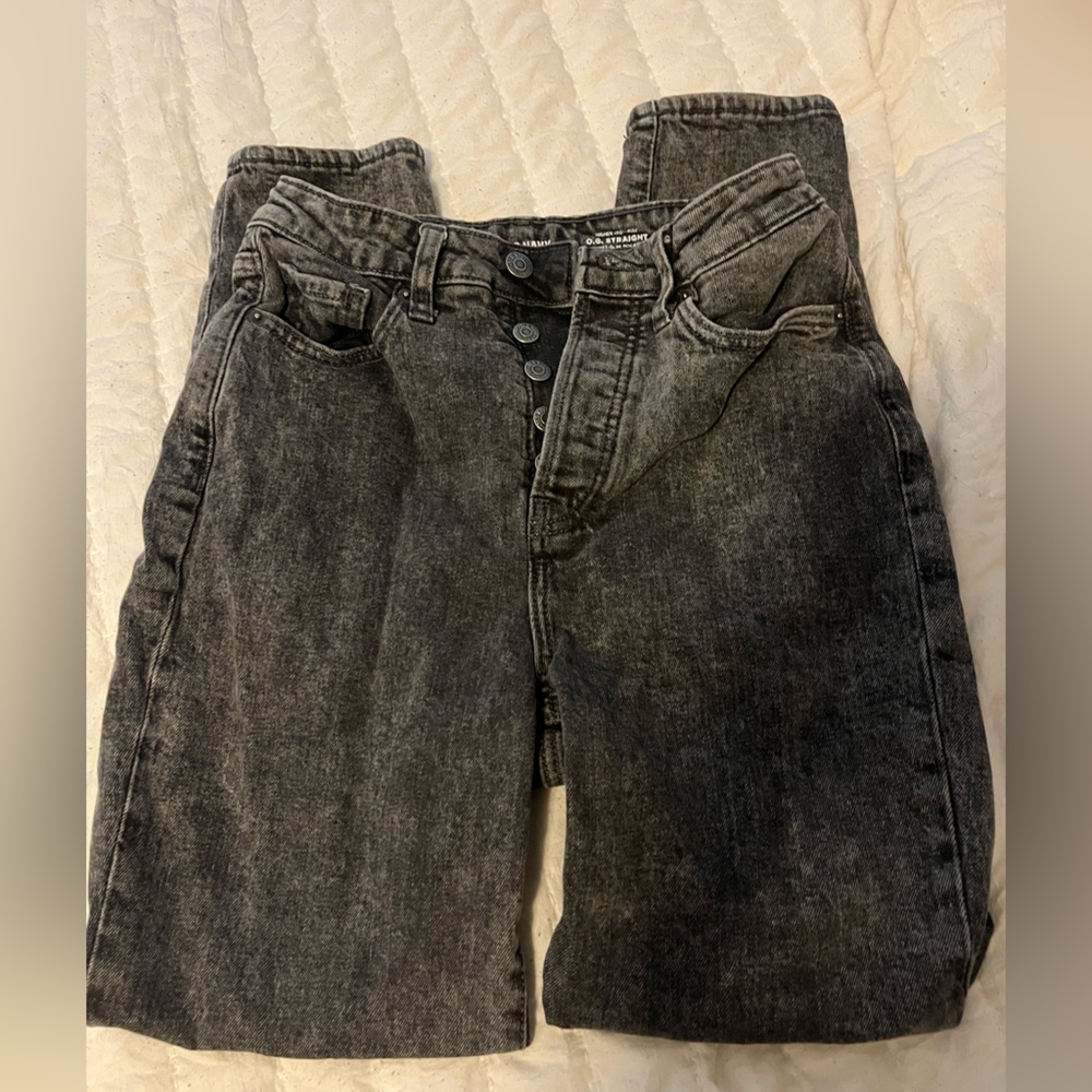 Old Navy Charcoal Straight Leg Pants